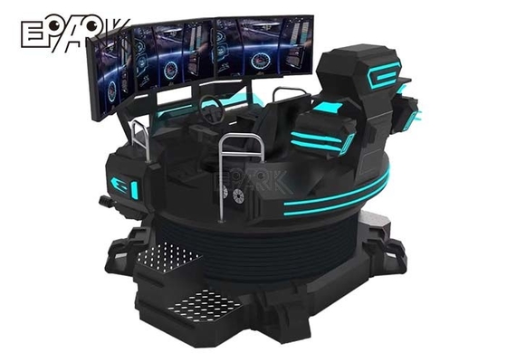 simulateur de voiture de course d'écran de 9D VR trois conduisant des jeux